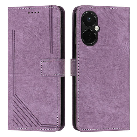 Handytasche Stand Schutzhülle Flip Leder Hülle Y07X für OnePlus Nord CE 3 5G Violett