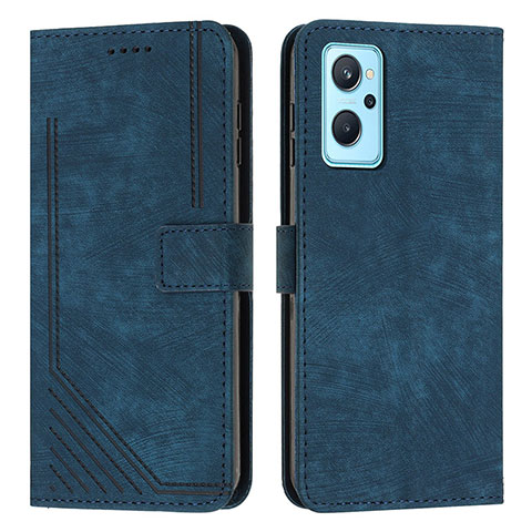 Handytasche Stand Schutzhülle Flip Leder Hülle Y07X für Realme 10 5G Blau