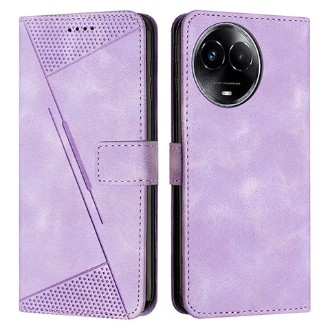 Handytasche Stand Schutzhülle Flip Leder Hülle Y07X für Realme 11 5G Violett