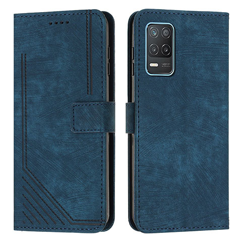 Handytasche Stand Schutzhülle Flip Leder Hülle Y07X für Realme 8 5G Blau