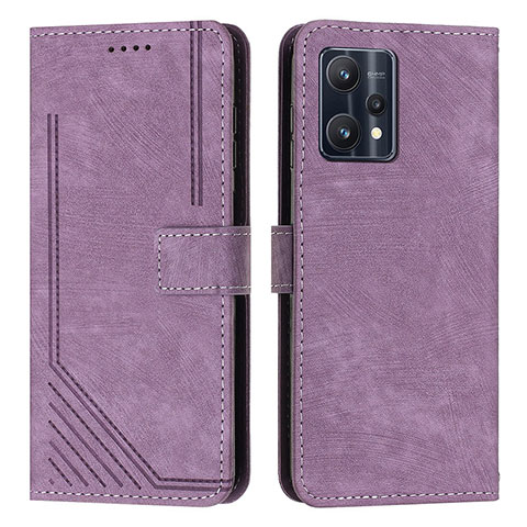 Handytasche Stand Schutzhülle Flip Leder Hülle Y07X für Realme Q5 5G Violett