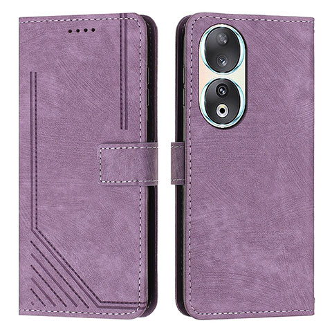 Handytasche Stand Schutzhülle Flip Leder Hülle Y08X für Huawei Honor 90 5G Violett