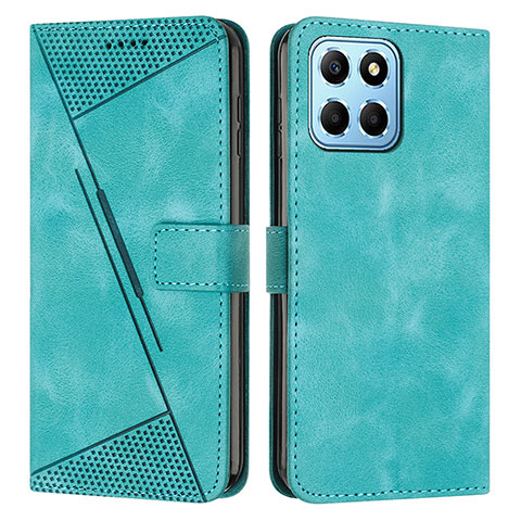 Handytasche Stand Schutzhülle Flip Leder Hülle Y08X für Huawei Honor X6S Grün