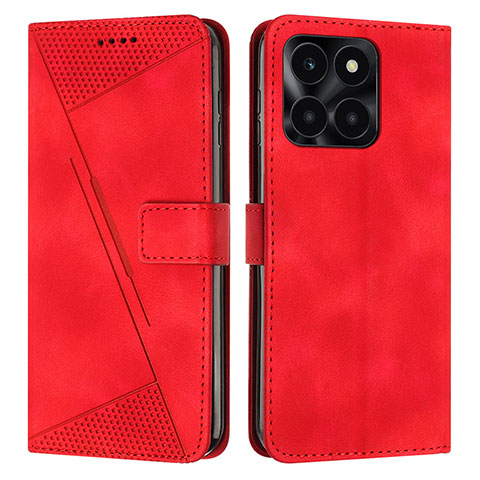 Handytasche Stand Schutzhülle Flip Leder Hülle Y08X für Huawei Honor X8b Rot