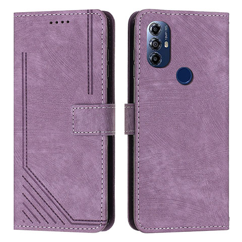 Handytasche Stand Schutzhülle Flip Leder Hülle Y08X für Motorola Moto G Play (2023) Violett