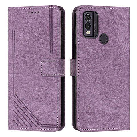 Handytasche Stand Schutzhülle Flip Leder Hülle Y08X für Nokia C22 Violett