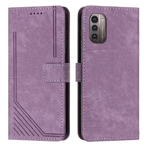 Handytasche Stand Schutzhülle Flip Leder Hülle Y08X für Nokia G21 Violett