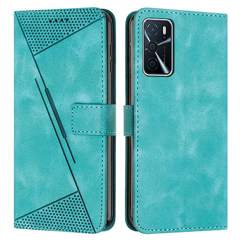 Handytasche Stand Schutzhülle Flip Leder Hülle Y08X für Oppo A16 Grün