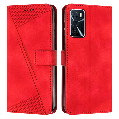 Handytasche Stand Schutzhülle Flip Leder Hülle Y08X für Oppo A16 Rot