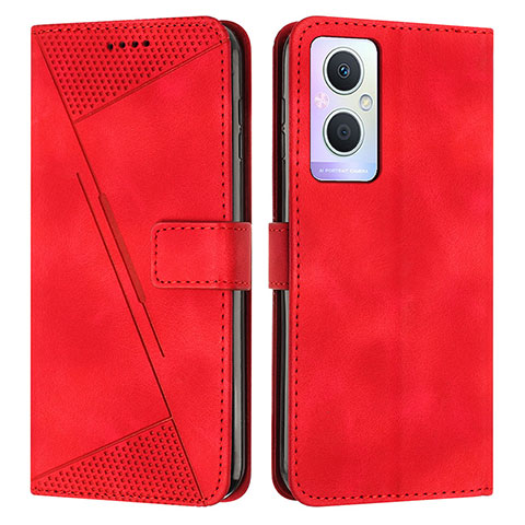 Handytasche Stand Schutzhülle Flip Leder Hülle Y08X für Oppo A96 5G Rot