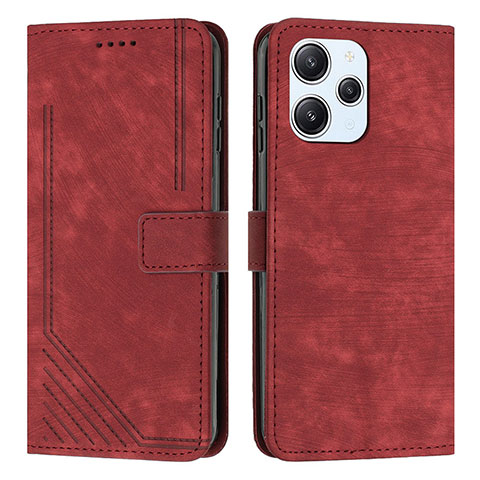 Handytasche Stand Schutzhülle Flip Leder Hülle Y08X für Xiaomi Redmi 12 4G Rot