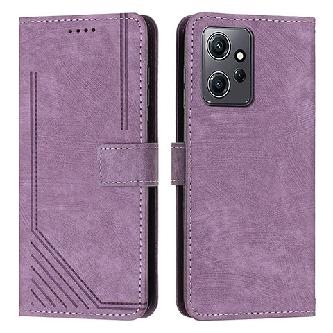 Handytasche Stand Schutzhülle Flip Leder Hülle Y08X für Xiaomi Redmi Note 12 4G Violett