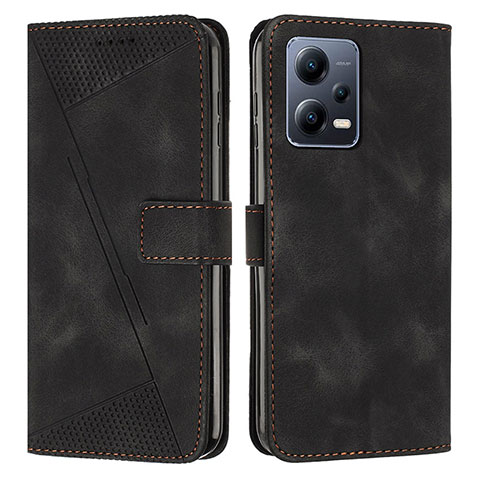 Handytasche Stand Schutzhülle Flip Leder Hülle Y08X für Xiaomi Redmi Note 12 Explorer Schwarz