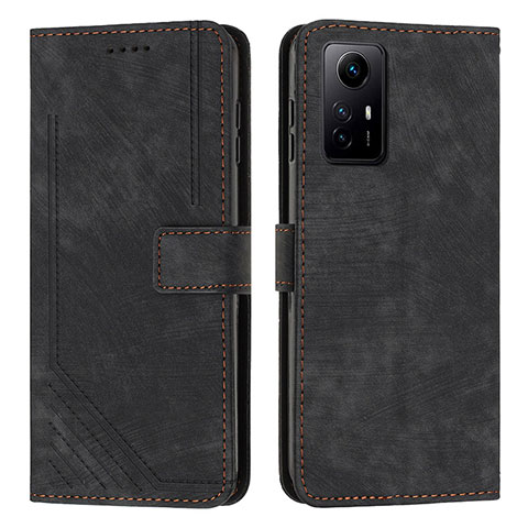 Handytasche Stand Schutzhülle Flip Leder Hülle Y08X für Xiaomi Redmi Note 12S Schwarz