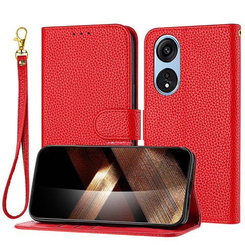 Handytasche Stand Schutzhülle Flip Leder Hülle Y09X für Huawei Honor X5 Plus Rot