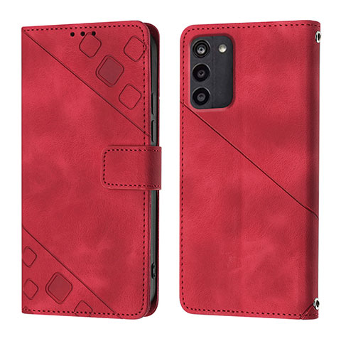 Handytasche Stand Schutzhülle Flip Leder Hülle YB1 für Nokia G100 Rot