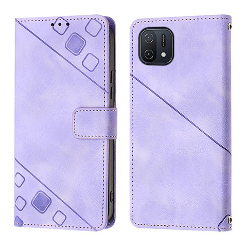 Handytasche Stand Schutzhülle Flip Leder Hülle YB1 für Oppo A16K Violett