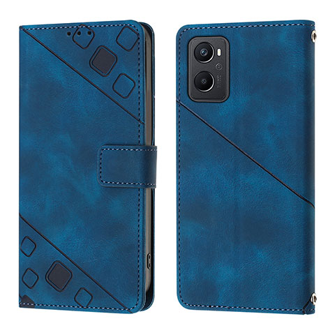 Handytasche Stand Schutzhülle Flip Leder Hülle YB1 für Oppo A96 4G Blau