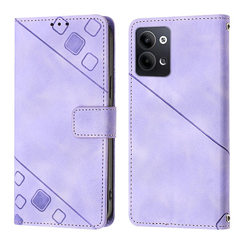 Handytasche Stand Schutzhülle Flip Leder Hülle YB1 für Oppo Reno9 Pro 5G Violett