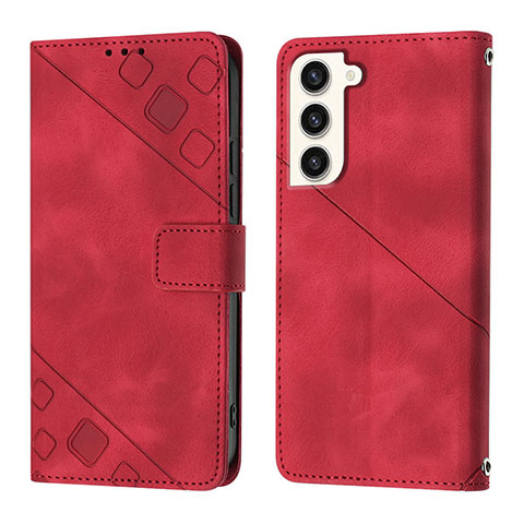 Handytasche Stand Schutzhülle Flip Leder Hülle YB1 für Samsung Galaxy S22 5G Rot