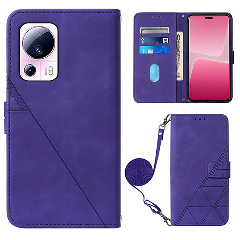 Handytasche Stand Schutzhülle Flip Leder Hülle YB1 für Xiaomi Mi 12 Lite NE 5G Violett