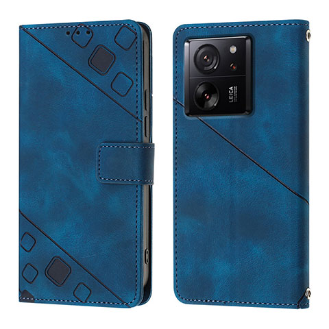 Handytasche Stand Schutzhülle Flip Leder Hülle YB1 für Xiaomi Mi 13T 5G Blau