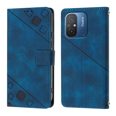 Handytasche Stand Schutzhülle Flip Leder Hülle YB1 für Xiaomi Poco C55 Blau