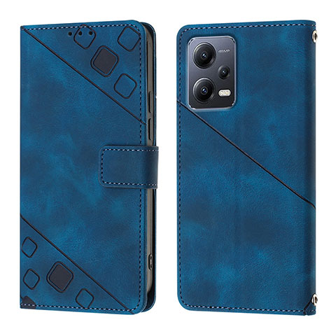 Handytasche Stand Schutzhülle Flip Leder Hülle YB1 für Xiaomi Poco X5 5G Blau