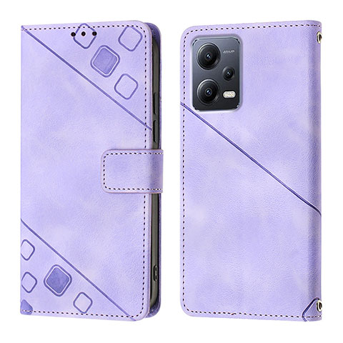 Handytasche Stand Schutzhülle Flip Leder Hülle YB1 für Xiaomi Poco X5 5G Violett