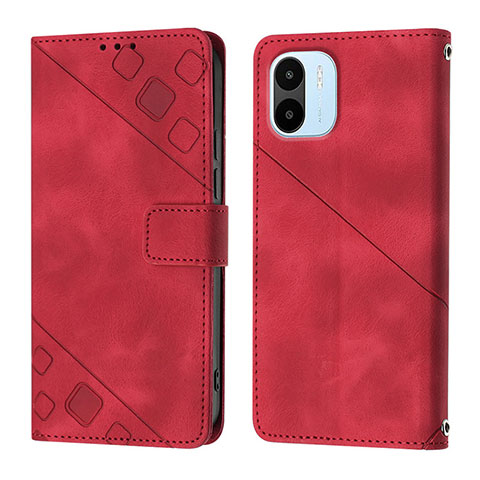 Handytasche Stand Schutzhülle Flip Leder Hülle YB1 für Xiaomi Redmi A2 Plus Rot