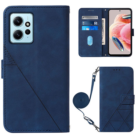 Handytasche Stand Schutzhülle Flip Leder Hülle YB1 für Xiaomi Redmi Note 12 4G Blau