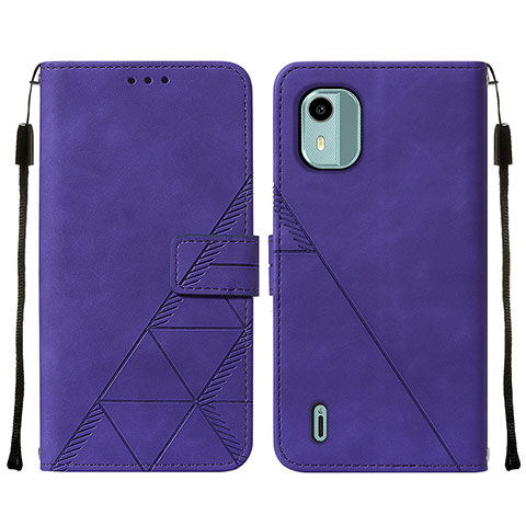 Handytasche Stand Schutzhülle Flip Leder Hülle YB2 für Nokia C12 Pro Violett