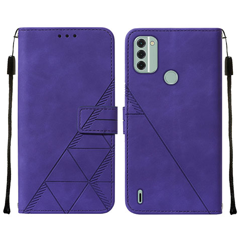 Handytasche Stand Schutzhülle Flip Leder Hülle YB2 für Nokia C31 Violett