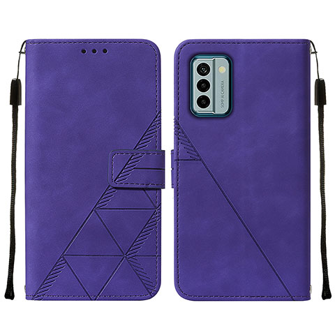 Handytasche Stand Schutzhülle Flip Leder Hülle YB2 für Nokia G22 Violett