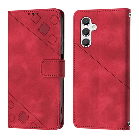 Handytasche Stand Schutzhülle Flip Leder Hülle YB2 für Samsung Galaxy A24 4G Rot