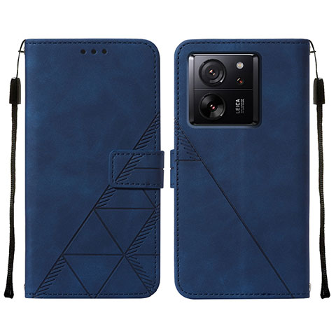 Handytasche Stand Schutzhülle Flip Leder Hülle YB2 für Xiaomi Mi 13T 5G Blau