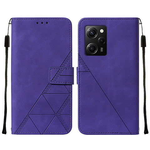 Handytasche Stand Schutzhülle Flip Leder Hülle YB2 für Xiaomi Poco X5 Pro 5G Violett