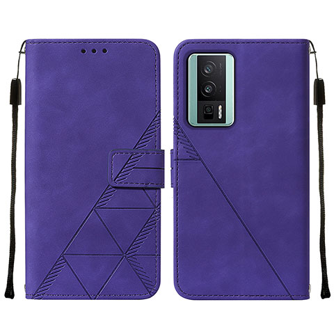 Handytasche Stand Schutzhülle Flip Leder Hülle YB2 für Xiaomi Redmi K60 5G Violett