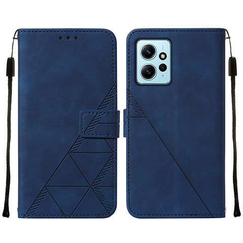 Handytasche Stand Schutzhülle Flip Leder Hülle YB2 für Xiaomi Redmi Note 12 4G Blau