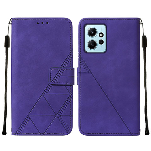 Handytasche Stand Schutzhülle Flip Leder Hülle YB2 für Xiaomi Redmi Note 12 4G Violett