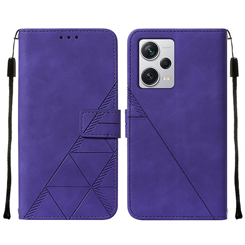 Handytasche Stand Schutzhülle Flip Leder Hülle YB2 für Xiaomi Redmi Note 12 Explorer Violett