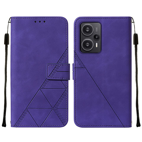 Handytasche Stand Schutzhülle Flip Leder Hülle YB2 für Xiaomi Redmi Note 12 Turbo 5G Violett