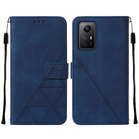 Handytasche Stand Schutzhülle Flip Leder Hülle YB2 für Xiaomi Redmi Note 12S Blau