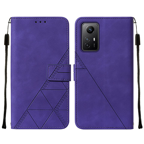 Handytasche Stand Schutzhülle Flip Leder Hülle YB2 für Xiaomi Redmi Note 12S Violett