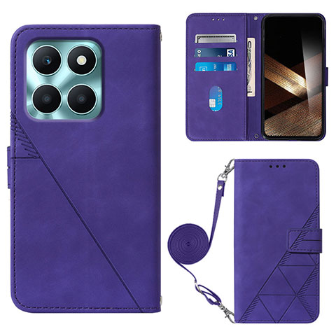 Handytasche Stand Schutzhülle Flip Leder Hülle YB3 für Huawei Honor X8b Violett