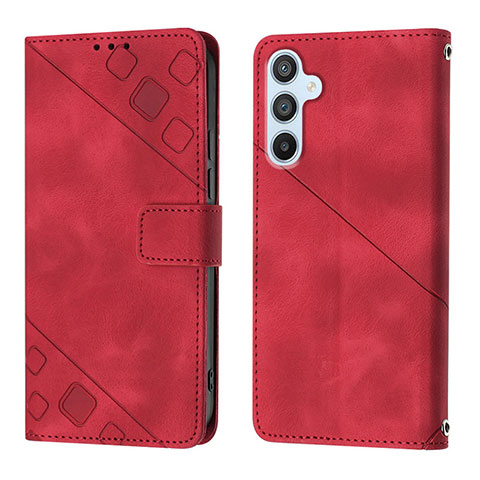 Handytasche Stand Schutzhülle Flip Leder Hülle YB3 für Samsung Galaxy Quantum4 5G Rot