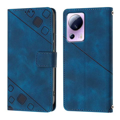 Handytasche Stand Schutzhülle Flip Leder Hülle YB3 für Xiaomi Civi 2 5G Blau