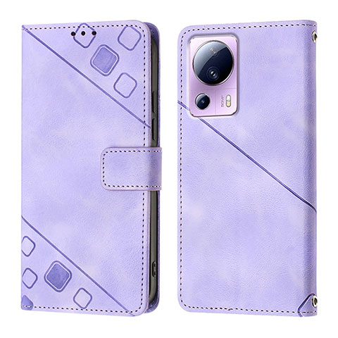 Handytasche Stand Schutzhülle Flip Leder Hülle YB3 für Xiaomi Mi 12 Lite NE 5G Violett