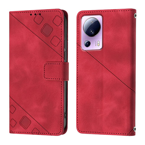 Handytasche Stand Schutzhülle Flip Leder Hülle YB3 für Xiaomi Mi 13 Lite 5G Rot