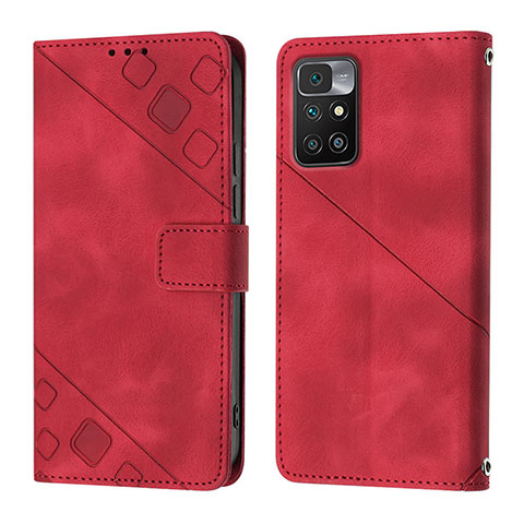 Handytasche Stand Schutzhülle Flip Leder Hülle YB3 für Xiaomi Redmi 10 Prime Rot